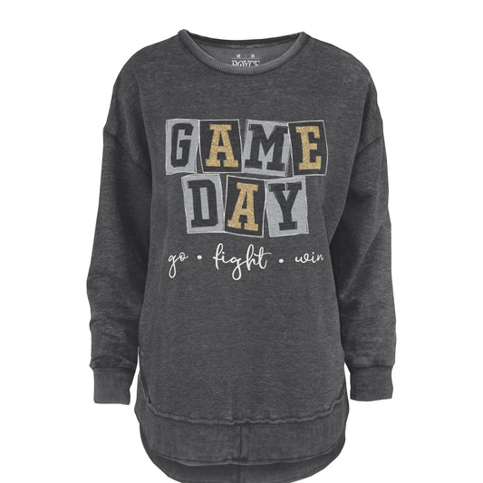 Game Day Melange Fleece Poncho Sweatshirt