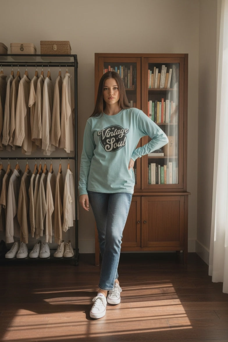 Vintage Soul L/S on Comfort Colors T